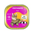 Comida Húmida para Gato Adulto Patê Salmão Terrina Continente emb. 100 gr