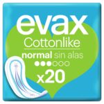 Pensos Higiénicos Cottonlike Normal sem Abas Evax emb. 20 un