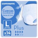 Cuecas Incontinência Sense & Care Plus L Continente emb. 14 un