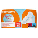 Pensos Higiénicos Comfort Super com Abas Continente emb. 28 un