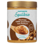 Manteiga de Amendoim 100% Pedaços sem Glúten Continente Equilíbrio emb. 340 gr