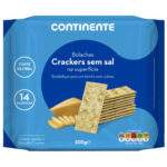 Bolachas Crackers sem Sal na Superfície Continente emb. 500 gr (14 un)