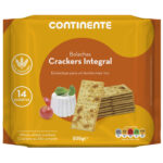 Bolachas Crackers Integrais Continente emb. 500 gr (14 un)