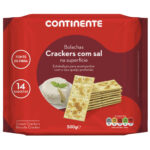 Bolachas Crackers com Sal Continente emb. 500 gr (14 un)