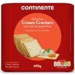 Bolachas Cream Cracker Continente emb. 600 gr (3 un)