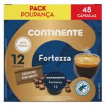 Cápsulas de Café Fortezza Int 12 Pack Poupança Continente emb. 48 un