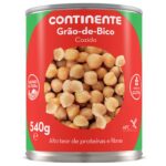 Grão de Bico Cozido Continente emb. 830 gr (peso escorrido 520 gr)