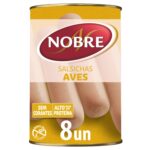 Salsichas de Aves Lata 8 un Nobre emb. 350 gr (peso escorrido 200 gr)