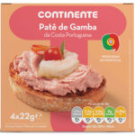 Patê de Gamba Continente emb. 4 x 22 gr