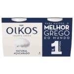 Iogurte Grego Natural Açúcarado Oikos Danone emb. 440 gr (4 un)