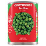 Ervilhas Cozidas Lata sem Glúten Continente emb. 850 gr (peso escorrido 520 gr)