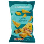 Cones de Milho Sabor Queijo e Bacon Continente emb. 130 gr