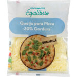 Queijo Mozzarella Ralado para Pizza -30% Gordura Continente Equilíbrio emb. 150 gr